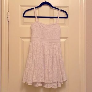 Sweetheart Lace Dress [White]